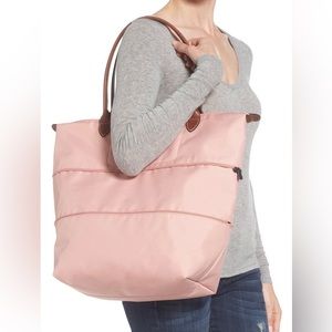 Longchamp le Pliage expandable tote Pink